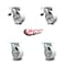 Service Caster 5 Inch Semi Steel Swivel Caster Set with Roller Bearing 2 Total Lock Brake SCC SCC-TTL30S520-SSR-2-S-2 - alternate 6